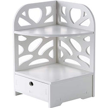 LiuliuBull W Portachiavi in Legno di plastica con cassetto Triangolazione Multistrato Bagno Bagno Bagno Bagno Stoccaggio angolare