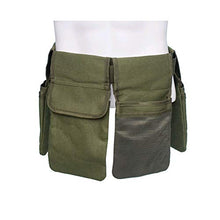 Namvo Borsa porta attrezzi da giardino con tasche, borsa in tela da giardino, kit di accessori da giardinaggio cintura portautensili (verde)