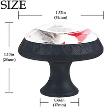 Gatto con mantello natalizio Pomelli per Porta Set di 4 Pomelli per Mobili Manopole per Cassetti Cucina Armadio Vetro
