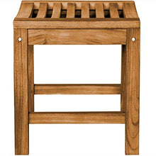 Sgabello Ferrara Teak in legno massiccio