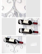 Cremagliera Del Vino Del Metallo Portabottiglie Per Vino Pratico Scaffale Per Bottiglie Di Vino- Portabottiglie Da Parete, Contiene 5 Bottiglie Di Vino Rosso