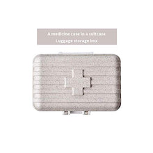 TTAototech - Contenitore porta pillole portatile, con scomparti rimovibili, porta pillole da viaggio, piccolo porta medicinali con chiusura sicura, contenitore giornaliero per vitamine