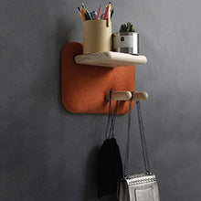 Floatable murali bagagli telaio, Scaffale Nordic Style panno morbido sofà solido separatore di legno Piastra bagagli Rack Hanger, e formati, e, 37X25CM WTZ012
