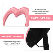 VICASKY Specchio a forma di cuore per camera da letto, trucco, specchio cosmetico su entrambi i lati, ingrandimento, specchio da parete per donne e ragazze