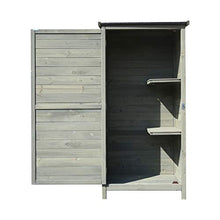Wiltec Armadio per Giardino Esterno a un'anta Legno Verde Tenue 69,5x52x142 cm Capanno degli Attrezzi