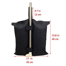 YELAIYEHAO un pezzo unico ombrello base, grande apertura per la sabbia, fillable portaombrelli titolare all'aperto patio ombrelli (4PCS, BLACK)