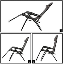 PAKUES-QO Reclinabile Set 2 Pezzi Sedie Pieghevoli Zero Lettino Prendisole Reclinabile, per Giardino con Patio in Spiaggia, Campeggio
