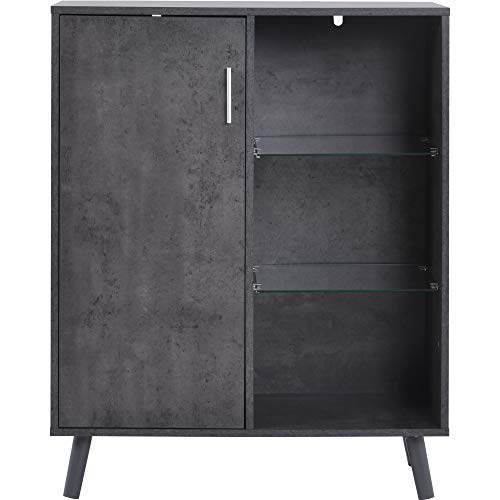 DDU - Credenza da salotto, mobile da cucina, cassettiera per casa, 95 x 75 x 35 cm, consegnato in 7-10 giorni