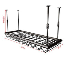 JHGJBJ Hanging cremagliera del Vino del Metallo, Ferro Rosso scaffale Bottiglia di Vino/Appeso cremagliera Bicchiere di Vino, Regolabile in Altezza del Boom 30-60cm (Size : 100x30cm)