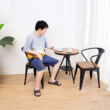 CGBF-Mobili da Giardino Indoor Outdoor 3 Pezzi,Tavolo Regolabile in Altezza e 2 Sedie per Bistro Patio Backyard Poolside