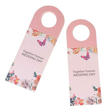 UPKOCH 20Pcs Etichette Regalo in Carta Kraft Riutilizzabile Vino Appeso Carta Matrimonio Vino Appesi Segni (Rosa)