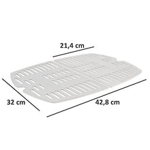 BBQ-TORO Set Griglia in Acciaio (2 pezzi) adatto per Weber Q100 | Serie grill elettrico e grill a gas | si adatta perfettamente a Q1000 - Q1200 - Q1400