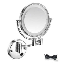 HGXC Specchio per Il Trucco con Montaggio a Parete 7X Specchio cosmetico ingranditore a 360 ° Specchio da Bagno Girevole allungabile su Due Lati per Bagno