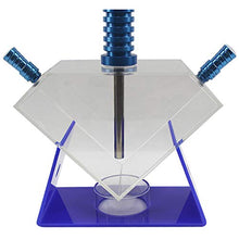 GSYH Alluminio Hookah Set, 42cm Acrilico Shisha Completi 2 Tubi Fumo del Tubo di Acqua per Il Partito Family Dining,Rosso