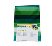 Ziligengsheng Rotolo Telone Oscurante 55x400cm,Resistente alle intemperie,con Fascette e funi,per Ringhiera Protezione Balcone, Verde-Bianco