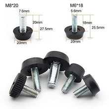 Zhouzl Casa & Giardino 100 PCS Regolabile Rilievo del Piede Mobili Vite Supporto Stub, M6x18 Casa & Giardino