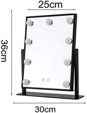 LBWARMB Trucco Specchio con luci Specchio per Il Trucco 360 e degrado da Tavolo Specchio cosmetico LED Trucco Illuminato con schermata Touch Screen per Il comò da Bagno