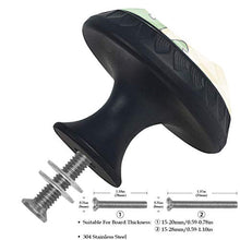 Set di 4 maniglie rotonde per armadio da cucina, credenza, cassettiera, cassettiera, con viti, per cucina, comò, armadietto, bagno, armadio