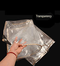 ETNLT-FCZ Telo Trasparente con Occhielli, Copertura Impermeabile Impermeabile Impermeabile Impermeabile Impermeabile Tela Cerata a Prova di Piante Pieghevole Impermeabile con Foro in Metallo