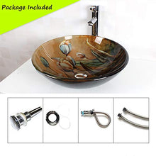 William 337 WYZ Vetro temperato Bacino lavello, lavabo da appoggio Bagno lavandino del Bagno Moderno Lavandino Room