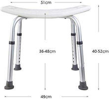 Sgabello da Bagno a doghe Regolabile in Altezza, Sedile da Bagno Resistente per ped Antiscivolo Max.150 kg 20x11 Pollici 0110