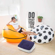 Sedia Gonfiabile all'aperto della Chaise-Lounge del sofà - sofà Gonfiabile di Forma del Modello di Pallacanestro della Sedia di Calcio, Ideale per la Camera da Letto dell'interno del Salone