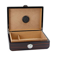 Umidificatori di sigari - Scatola di sigari Scatola di sigari di Legno massello di Ebano umidità di Sigaro a Sigaro tenero Dimensioni: 28x20.5x10cm Cedro Spagnolo Contenitore di immagazzinaggio