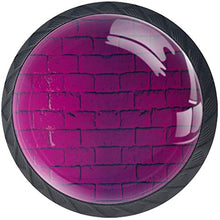 Modello di muro di mattoni rosa roseo Pomelli per Porta Set di 4 Pomelli per Mobili Manopole per Cassetti Cucina Armadio Vetro