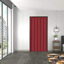 WUZMING Tende per Porta Isolata Termicamente Inverno Isolamento Camera Climatizzata A Prova di Vento Panno Oxford Resistente allo Sbiadimento per Magazzino, Corridoio, Porta del Patio