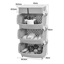 LYM &ripiano di stoccaggio Scaffalature unità Simple Home Soggiorno Camera da Letto Bagno Cucina Storage Rack Frutta e Verdura Landing Multi-Layer Storage Basket Scaffale di Finitura (Color : C)