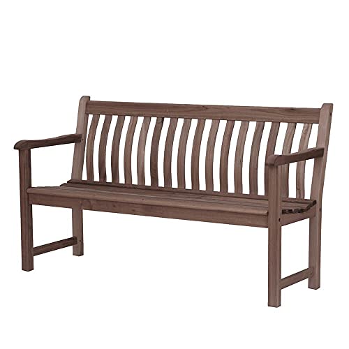 Panchina da Giardino in Legno di Acacia - Marrone - Classico - panchina da Giardino Galton