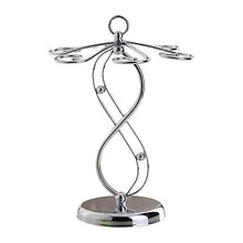 AleXanDer1 Porta calici Acciaio Inossidabile Wine Glass Gancio, Elegante Cremagliera di Vetro di Asciugatura/Bicchieri di Vino Cremagliera/Calici Holder Storage con 6 Ganci (Color : Sliver)