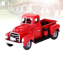 STOBOK Camion Rosso Veicolo Modello di Auto Regalo di Auto d'Epoca di Natale Regalo per Bambini Giocattolo Decorazione di Festa