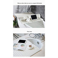 AnnYGJ Pannello Isolante per Vasca, Vasca da Bagno di Isolamento Caddie Copertura Antipolvere Libreria Scaffale Cremagliera del Vassoio del Computer iPad per Mensola del Bagno Albergo Casa, Bianco
