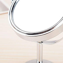 PRENKIN 2pcs 360 Gradi di Rotazione HD Double Sided Trucco Desktop Mirror in Acciaio Inox a Specchio ingranditore