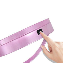 Specchio cosmetico a LED Specchio a LED 2 specchi HD Ingrandimento 3X Rotazione a 360 ° alimentata a Batteria Luce di riempimento Morbida Uniforme a LED, Base Antiscivolo