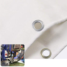 MTYLX Tela Cerata Multiuso per Esterni, Protezione Solare Impermeabile in Tela Bianca Resistente Agli Strappi Anti-Uv per Impieghi Gravosi 500 G/M²,un,4X4M