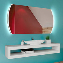 FORAM Personalizza Controluce LED Specchio - su Misura - con Interruttore e Accessori Caldo - Freddo Bianco L68