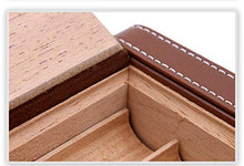 DPLQX sigari armadi Humidor per sigari, Versatilità Durevole Buona Tenuta Portatile Removibile con igrometro e umidificatore humidor per sigari ammezzati,Brown_215x152x42mm/8x6x2in