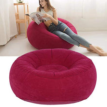 HERCHR Divano Gonfiabile, sedie gonfiabili per Chaise Longue da Interni ed Esterni(Rose Red)