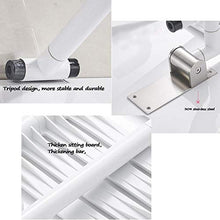 GYCS Sgabello da Bagno Bianco/Sedile Pieghevole Antiscivolo in Acciaio Inossidabile 304 / Sgabello da Parete per Doccia/Bagno per Anziani disabili Donne Incinte Sedia da Bagno Sgabello da Bag