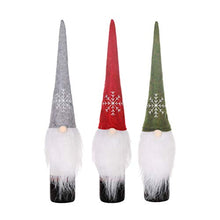Amosfun 3pcs Bottiglia di Vino di Natale Copertura Bottiglia di Vino Gnomo Topper Natale Bottiglia di Champagne Manica Ornamento Decorazione del Tavolo da Pranzo