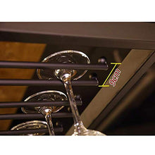 YWYW Portabottiglie Portabicchiere da Vino Portabicchieri da Champagne Portabicchiere Portabottiglie da Appendere in Ferro battuto Europeo (Nero) (Dimensioni: 60 * 35 cm)