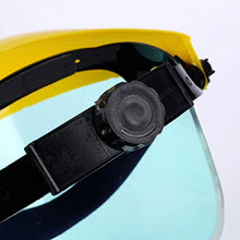Happyyami 2Pz Motosega Casco in PVC Taglio Erba Sicurezza Visiera Schermo Protettivo Antispruzzo per Lavori di Cucina in Ufficio Protezione Esterna Industriale (Giallo)