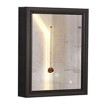 AJH Specchio 70x50 cm con armadietto, Armadio a Specchio per Bagno a 3 spazi, Scatola a Specchio per Porta Singola in Alluminio spazia
