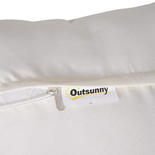 Outsunny Dondolo Polyrattan da Giardino a 3 posti, 2 Cuscini e Baldacchino Ferro Verniciato a Polvere Tetto Idrorepellente Cuscini Sfoderabili Nero 198x124x179cm 360kg