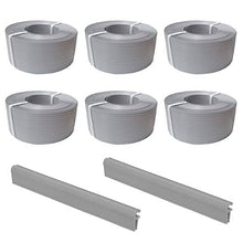 Thermoplast® - 6 strisce di protezione per recinzioni, 9,5 x 52 m, colore: Grigio