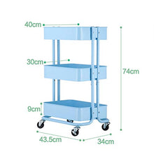 LYM &ripiano di stoccaggio Cucina Trolley, con Le rotelle Soggiorno Storage Rack Bagno Magazzinaggio Scaffale di Finitura