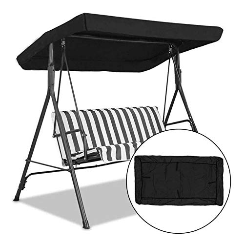 Tyfiner Tettuccio di Ricambio Universale per Dondolo da Giardino, Copertura per Soffitto Battente Cortile Esterno Dimensioni: 191 * 120 * 18/23 cm,001
