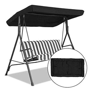 Tyfiner Tettuccio di Ricambio Universale per Dondolo da Giardino, Copertura per Soffitto Battente Cortile Esterno Dimensioni: 191 * 120 * 18/23 cm,001
